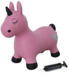 Jamara Toys Jucarie creativa Jamara Unicorn gonflabil, Jamara, Sarituri, Pompa inclusa, Roz/Negru (460453)