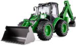 AMEWI Jucarie creativa AMEWI Buldoexcavator RC cu telecomanda G1401E, Lungime 38 cm, Scara 1: 14, Lumini LED, Sunet, 2.4 Ghz, 9 canale, RTR, 8+ (22672)