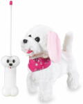 Jamara Toys Jucarie creativa Jamara Catel cu telecomanda, Jamara, Trixi RC Furry Dog, Alb/Roz (460341)
