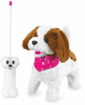 Jamara Toys Jucarie creativa Jamara Catel cu telecomanda, Jamara, Lucky RC Furry Dog, Alb/Maro (460340)