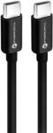 Forcell F-ENERGY C338 USB-C-USB-C adatkábel, PD, 3A, QC4.0, 60W, 3m, fekete - tok-shop