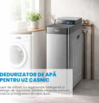 Midea Dedurizator de apa de uz casnic Midea QS2476-180, capacitate 18L, debit 2000L/h, putere 5W, afisaj LED, capacitate rezervor de sare 58L, Capacitate rezervor de rasina 20L (Gri) (qs2476-180)