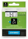 DYMO Feliratozógép szalag Dymo D1 S0720930/53713 24mmx7m, ORIGINAL, fekete/fehér (S0720930) - web24