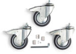 Manfrotto set roti 100mm cu frane (104G)