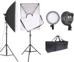  Kit LED 3200K-5600K set 2 buc cu softbox 50 x 70cm si stative (FX-YPD1)