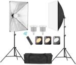  Kit foto-video cu 2 lumini LED 150W 2700K-5600K stativ si husa de transport (FX-YPD2C)