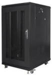 Lanberg Rack LANBERG Lanberg Rack cabinet 19" free-standing 22U/600x800 (flat pack) with mesh door, black (FF01-6822-23B)