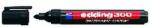 edding 300 1, 5-3mm Permanent BL fekete marker (9580048000) - officedepot
