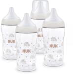 Nuk Комплект шишета NUK - Perfect Match, PP, 260 ml, 4 броя, дъга (10225349) - ozone