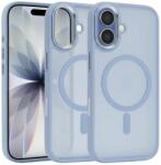 Liavec iPhone 17 Kék Liavec Cloudy tok fém kamerakerettel és kameravezérlő gombbal