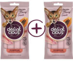 Delickcious DELICKCIOUS, Recompense cremoase cu dorada si aroma de papaya, 2x60g - fourpaws