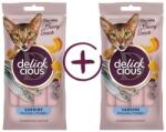 Delickcious DELICKCIOUS, Recompense cremoase cu sardine si dovleac pentru pisici, 2x60g - fourpaws