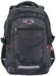 DACO Ghiozdan scoala Daco GH5017, 4 compartimente, 46 x 33 x 18 cm, Negru (GH5017)