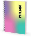 MILAN Caiet A4 cu spira Milan 57142E120SN, 120 file, 95g/mp, dictando, Motiv sunset (57142E120SN)