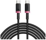 Baseus DURA adatkábel Type-C - Type-C 240W PD 100cm piros-fekete P10377803U03-01 (P10377803U03-01)