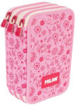 MILAN Penar echipat Milan 1364FLCP, 3 fermoare, Motiv flowicorn, Roz (081364FLCP) Penar