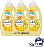 Coccolino Fresh Happy Yellow 3×2, 990 l (130 mosás) (3x8720181930737)