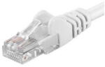 PremiumCord Patchcord UTP RJ45-RJ45 Cat. 5e 2m, alb, "UTP-5E-2-W