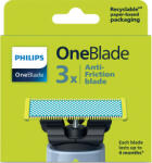 Philips Rezerve PHILIPS OneBlade QP235/50 pachet de 3 lame Anti-Friction (pentru piele sensibila) compatibile cu orice aparat OneBlade (qp235/50)