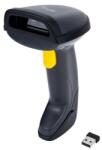 Equip Баркод скенер Equip 351024, 2D, CMOS, 220 сканирания в сек. , 15cm растояние на сканиране, безжичен, USB, до 20 часа време на работа, черен
