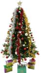 Flippy Karácsonyi Műfenyő és Díszítő Elemek Készlet, piros fenyőtobozokkal díszítve, magasság 210 cm, átmérő 137 cm, 1172 ág, zöld, fém tartóval együtt (113071)