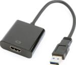 Gembird adaptor USB 3.0 - HDMI female, 15 cm negru