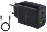 Bluestork Hálózati töltő 65W fekete PW-65-CCA-B (PW-65-CCA-B)
