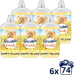 Coccolino Fresh Happy Yellow 6×1, 702 l (74 mosás) (6x8720181946707)