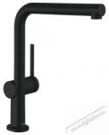 Hansgrohe Talis m54 konyhai csaptelep, 270 mm, 1 fúvóka, kihúzható L-kifolyó, matt fekete felület