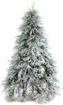  Snowy River műfa hóval és lámpákkal, PE, 198 cm, 600 LED