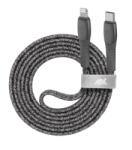RIVACASE PS6107 GR12 Cablu împletitură din nylon tip C/Lightning, 1, 2 m Gri 4260709011578 (4260709011578)