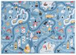 Multidecor Детски килим STELLA STREETS 80x100 см син/град (MU0261)