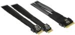 Inter-Tech SFF-8654 8i 2x SFF-8654 4i PCIe 4.0 kábel fekete 70cm 88885662 (88885662)