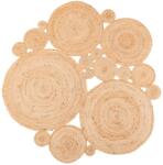 Multidecor Естествен кръгъл килим juta 140 см бежов (mu0135)