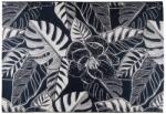 Multidecor Външен килим JUNGLE 160x220 cm, черен/бял, с листов мотив (MU0224)