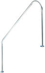  Medence korlát, AISI316, FX-05, 660 x 1219 mm, ezüst, rozsdamentes acél, polírozott, karimás rögzítés, 1 db/csomag (AS-119006)