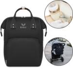Kidizi Rucsac geanta scutece bebelusi Kidizi Vista Black, impermeabil cu buzunare termoizolante si prindere carucior (5949551919049)