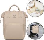 Kidizi Geanta scutece si maternitate tip rucsac Kidizi Vista Beige, impermeabila, organizare completa, prindere carucior (5949551919032)