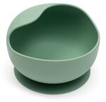 NEW BABY Bol pentru copii din silicon cu ventuză New Baby verde (CAR-56989) Set pentru masa bebelusi