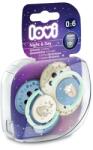 LOVI Lovi, Night&Day, suzeta dinamica din silicon, 0-6 luni, 2 buc