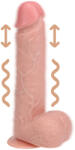 RealRock Tapadókorongos lökő vibrátor - natúr 20,5 cm (8714273041838)