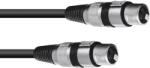 Omnitronic Adapter Cable XLR(F)/XLR(F) 0.2m bk (3022075C)