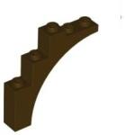 LEGO® Caramida curbata 1 X 5 X 4 (4518606) - brickdepot