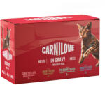 CARNILOVE 12x85g Carnilove Cat tasakos nedves macskatáp vegyes csomag aszpikban (4 változattal)