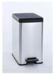 Keter Coș de gunoi cu pedală, 25 l, CURVER "Slim Bin", negru-argintiu Cos de gunoi