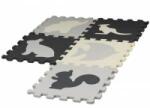 LEAN Toys Soft Puzzle Mat Contrasting Educational EVA Foam Gray 28 pieces