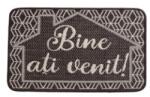 Delta Carpet Covor Dreptunghiular pentru Usa de Intrare, Maro, 50 x 80 cm, Antiderapant, Model Flex Bine Ati Venit (X-19683-91-0508) Pres