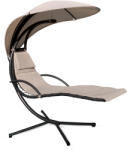 AGA Șezlong suspendat de grădină cu acoperiș Bej (MR4402-BEIGE)