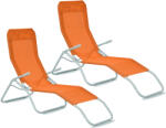 AGA 2x Șezlong de grădină SIESTA Portocaliu (2x MC372171O nebo 2x MR4250-Orange)