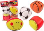 LEAN Toys Lágy labda szett - kosárlabda, foci, baseball, rögbi (19071)
